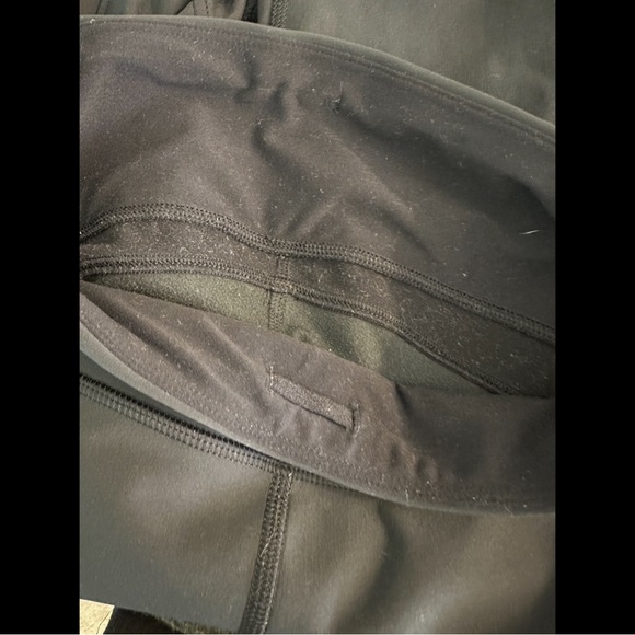 LULULEMON Sleet Sprinter Tights Leggings Pants Black Reflective Running Fleece - Picture 15 of 16